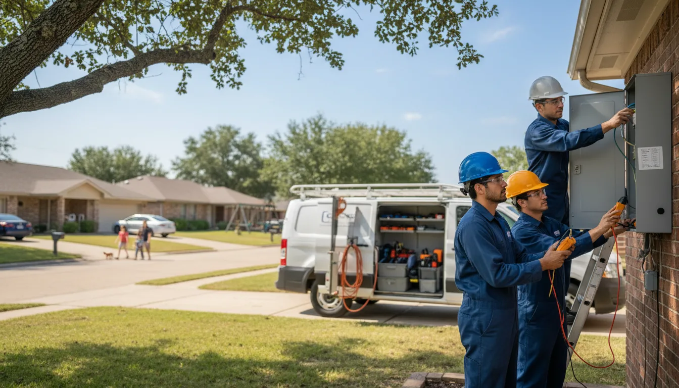 Certified electrician providing emergency electrical services in Nichols, IA